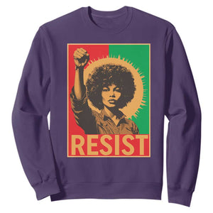 Angela Davis Sweatshirt Political Protest Resist Civil Rights Freedom TS14 Purple Print Your Wear