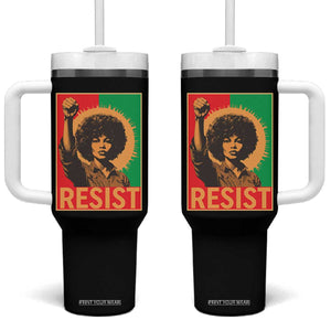 Angela Davis Tumbler With Handle Political Protest Resist Civil Rights Freedom TS14 One Size: 40 oz Black Print Your Wear