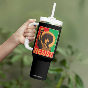 Angela Davis Tumbler With Handle Political Protest Resist Civil Rights Freedom TS14 Print Your Wear