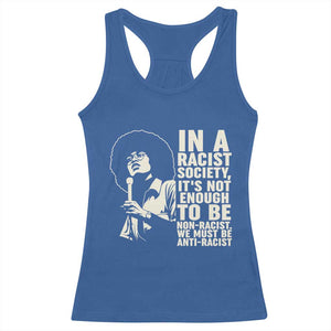 Angela Davis Inspirational Quote Racerback Tank Top TS14 Royal Blue Print Your Wear