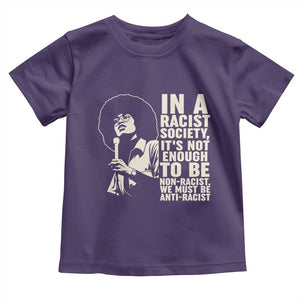 Angela Davis Inspirational Quote Toddler T Shirt TS14 Purple Print Your Wear