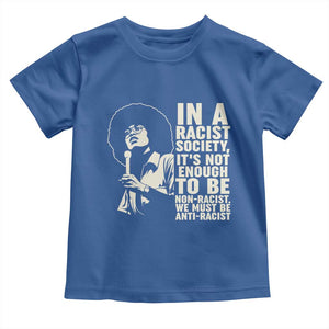 Angela Davis Inspirational Quote Toddler T Shirt TS14 Royal Blue Print Your Wear