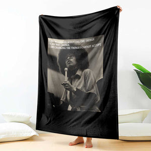 Angela Davis Inspirational Quote Throw Blanket Black History Month TS14 Print Your Wear