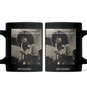 Angela Davis Inspirational Quote Coffee Mug Black History Month TS14 Black Print Your Wear