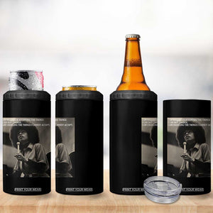 Angela Davis Inspirational Quote 4 in 1 Can Cooler Tumbler Black History Month TS14 Print Your Wear