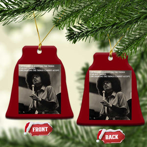 Angela Davis Inspirational Quote Ceramic Ornament Black History Month TS14 Print Your Wear