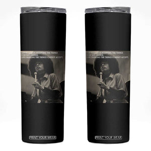 Angela Davis Inspirational Quote Skinny Tumbler Black History Month TS14 Black Print Your Wear
