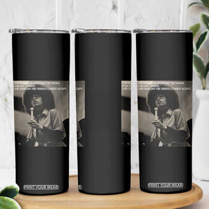 Angela Davis Inspirational Quote Skinny Tumbler Black History Month TS14 Print Your Wear