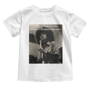 Angela Davis Inspirational Quote Toddler T Shirt Black History Month TS14 White Print Your Wear