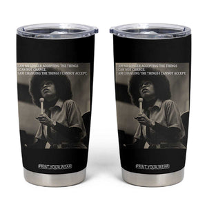 Angela Davis Inspirational Quote Tumbler Cup Black History Month TS14 Black Print Your Wear