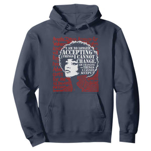 Angela Davis Inspirational Quote Hoodie Black History Month TS14 Navy Print Your Wear