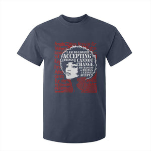 Angela Davis Inspirational Quote T Shirt For Kid Black History Month TS14 Navy Print Your Wear