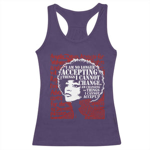 Angela Davis Inspirational Quote Racerback Tank Top Black History Month TS14 Purple Print Your Wear