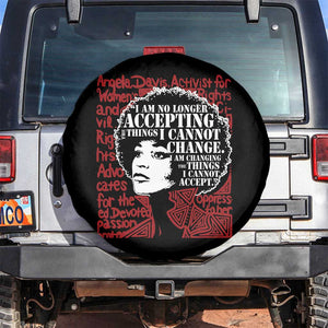 Angela Davis Inspirational Quote Spare Tire Cover Black History Month TS14 No hole Black Print Your Wear