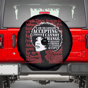 Angela Davis Inspirational Quote Spare Tire Cover Black History Month TS14 Black Print Your Wear