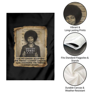 Angela Davis Inspirational Quote Garden Flag Black History Melanin TS14 Print Your Wear