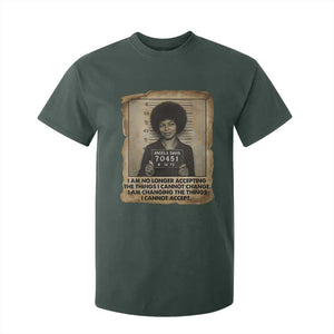Angela Davis Inspirational Quote T Shirt For Kid Black History Melanin TS14 Dark Forest Green Print Your Wear