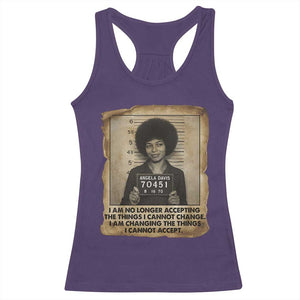 Angela Davis Inspirational Quote Racerback Tank Top Black History Melanin TS14 Purple Print Your Wear