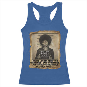 Angela Davis Inspirational Quote Racerback Tank Top Black History Melanin TS14 Royal Blue Print Your Wear