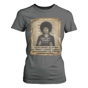 Angela Davis Inspirational Quote T Shirt For Women Black History Melanin TS14 Dark Heather Print Your Wear
