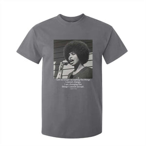 Angela Davis Inspirational Quote T Shirt For Kid Black History African Pride Power TS14 Charcoal Print Your Wear
