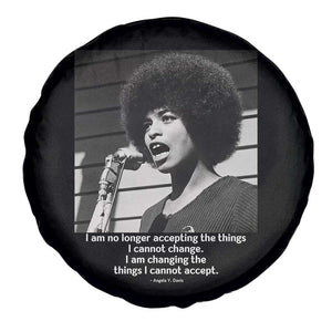 Angela Davis Inspirational Quote Spare Tire Cover Black History African Pride Power TS14 Print Your Wear