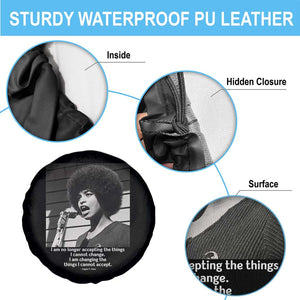 Angela Davis Inspirational Quote Spare Tire Cover Black History African Pride Power TS14 Print Your Wear