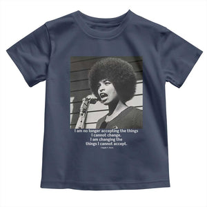 Angela Davis Inspirational Quote Toddler T Shirt Black History African Pride Power TS14 Navy Print Your Wear