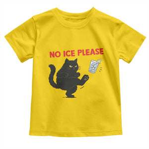 No Ice Please Toddler T Shirt Funny Black Cat Abolish ICE Meme Protest TS14 Daisy Print Your Wear