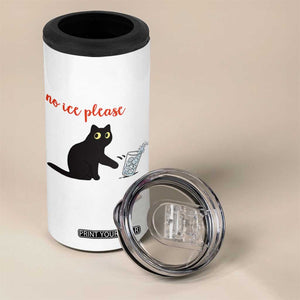 No Ice Please 4 in 1 Can Cooler Tumbler Funny Cat Abolish ICE Meme Protest TS14 Print Your Wear