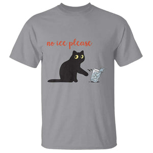 No Ice Please T Shirt Funny Cat Abolish ICE Meme Protest TS14 Sport Gray Print Your Wear