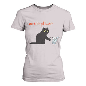No Ice Please T Shirt For Women Funny Cat Abolish ICE Meme Protest TS14 Ice Gray Print Your Wear