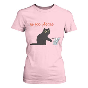 No Ice Please T Shirt For Women Funny Cat Abolish ICE Meme Protest TS14 Light Pink Print Your Wear