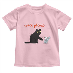 No Ice Please Toddler T Shirt Funny Cat Abolish ICE Meme Protest TS14 Light Pink Print Your Wear