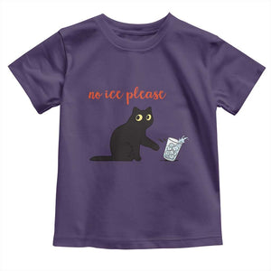 No Ice Please Toddler T Shirt Funny Cat Abolish ICE Meme Protest TS14 Purple Print Your Wear