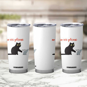 No Ice Please Tumbler Cup Funny Cat Abolish ICE Meme Protest TS14 Print Your Wear