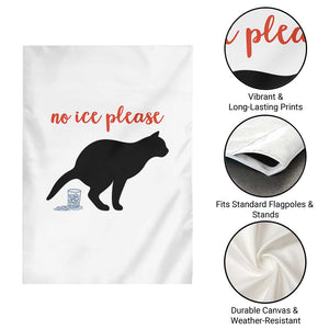 No Ice Please Garden Flag Funny Cat Abolish ICE Meme TS14 Print Your Wear