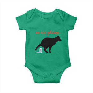 No Ice Please Baby Onesie Funny Cat Abolish ICE Meme TS14 Irish Green Print Your Wear
