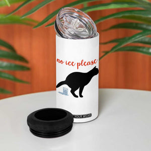 No Ice Please 4 in 1 Can Cooler Tumbler Funny Cat Abolish ICE Meme TS14 Print Your Wear