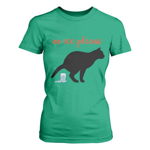 No Ice Please T Shirt For Women Funny Cat Abolish ICE Meme TS14 Irish Green Print Your Wear