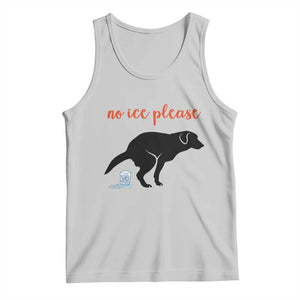 No Ice Please Tank Top Funny Dog Anti ICE Meme TS14 Ash Print Your Wear
