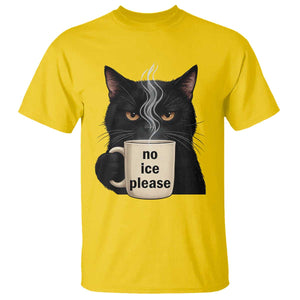 No Ice Please T Shirt Funny Black Cat Anti ICE Meme TS14 Daisy Print Your Wear
