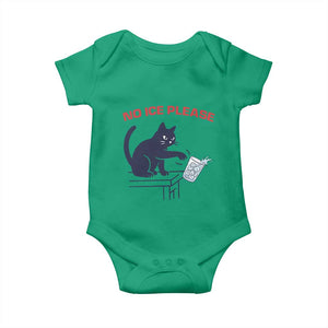 No Ice Please Baby Onesie Funny Cat Anti ICE Meme TS14 Irish Green Print Your Wear