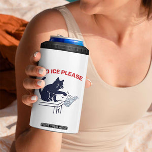 No Ice Please 4 in 1 Can Cooler Tumbler Funny Cat Anti ICE Meme TS14 Print Your Wear