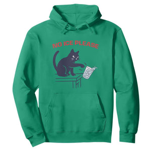 No Ice Please Hoodie Funny Cat Anti ICE Meme TS14 Irish Green Print Your Wear