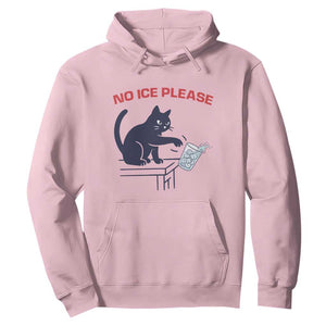 No Ice Please Hoodie Funny Cat Anti ICE Meme TS14 Light Pink Print Your Wear