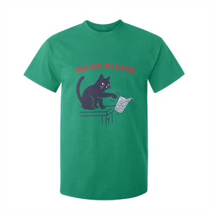 No Ice Please T Shirt For Kid Funny Cat Anti ICE Meme TS14 Irish Green Print Your Wear