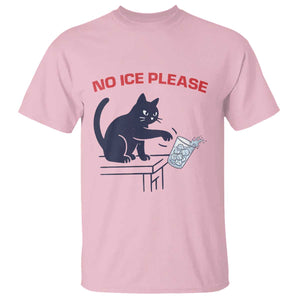 No Ice Please T Shirt Funny Cat Anti ICE Meme TS14 Light Pink Print Your Wear