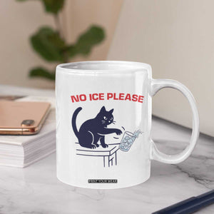 No Ice Please Coffee Mug Funny Cat Anti ICE Meme TS14 Print Your Wear