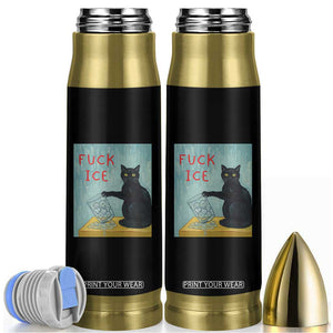 No Ice Please Bullet Tumbler Funny Cat Anti ICE Artist Meme TS14 Black Print Your Wear